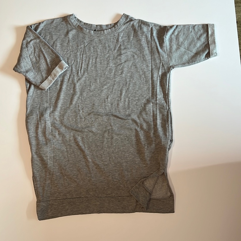 Sweatshirt tunic with pockets